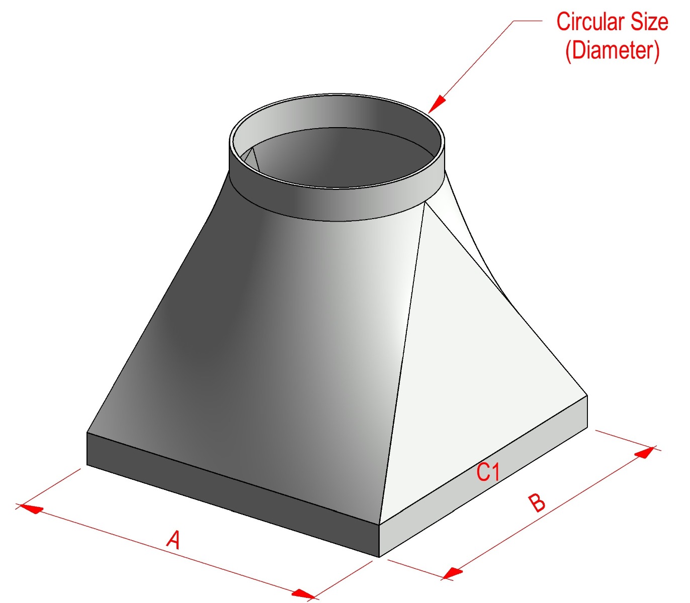 Square to Round Rectangular Ductwork