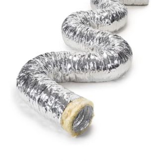 Aluminium Insulated Flex 80mm x 10m Long