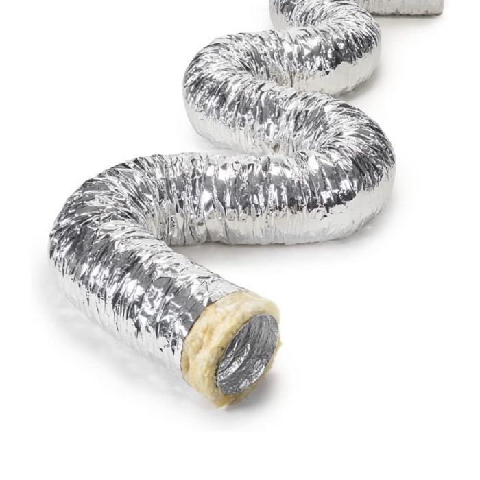 Aluminium Insulated Flex 200mm x 10m Long