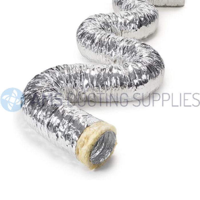 Aluminium Insulated Flex 80mm x 10m Long