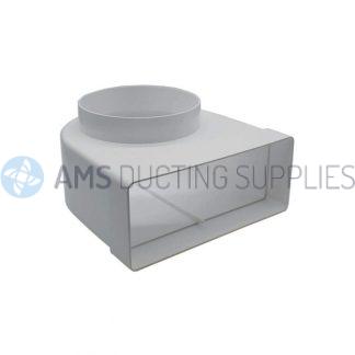 204x60 Plastic 90° Transformer to 100mm