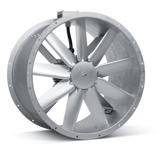 Flakt Woods Case Mounted Axial Fan 315mm JM AeroFoil Single Phase Motor - 31JM/16/4/5