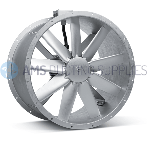 Flakt Woods Case Mounted Axial Fan 355mm JM AeroFoil Single Phase Motor - 35JM/16/4/5