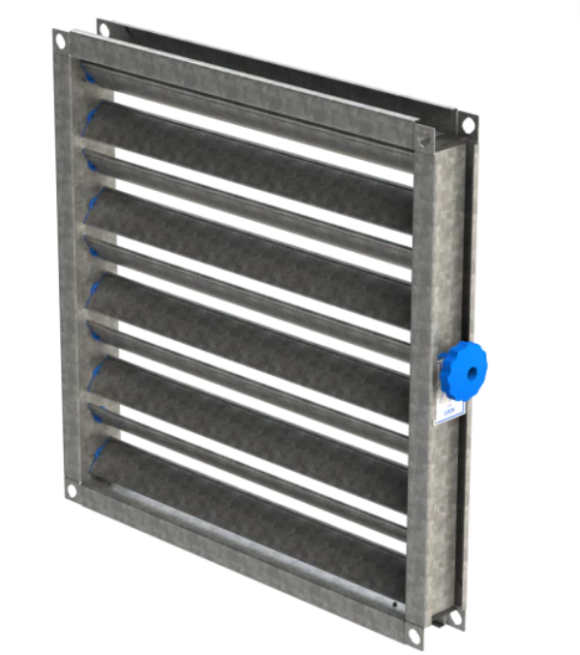 Rectangular Multileaf Volume Control Damper 550mm x 550mm - AMS Ducting ...